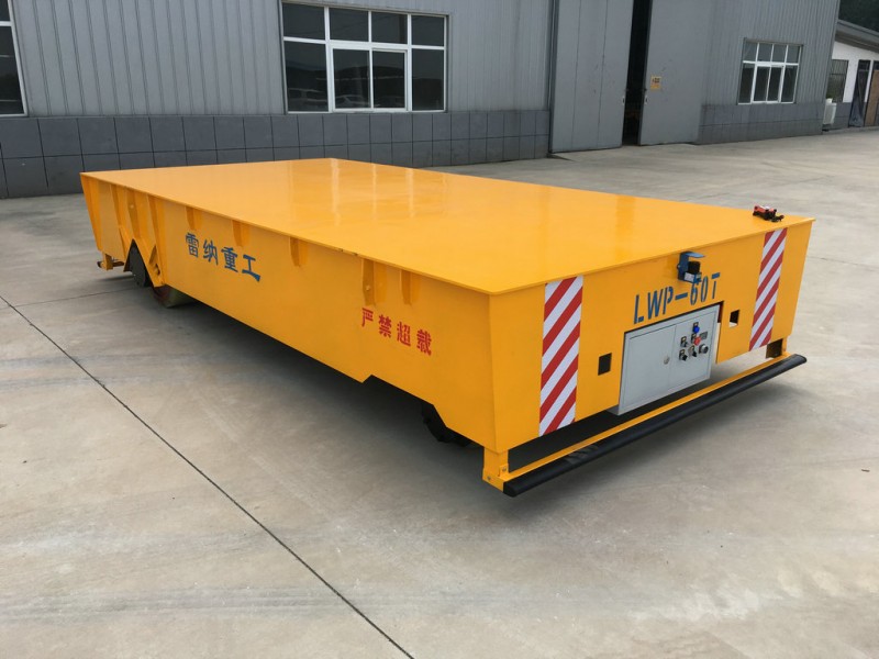 มอเตอร์ขับเคลื่อน 60T ไฟฟ้า Trackless Transfer Wagon