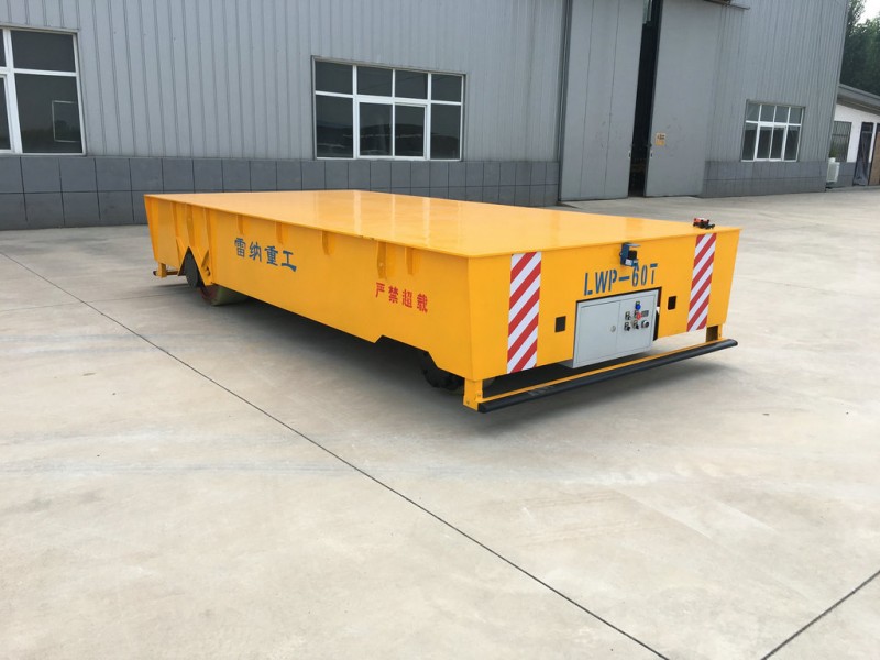 มอเตอร์ขับเคลื่อน 60T ไฟฟ้า Trackless Transfer Wagon
